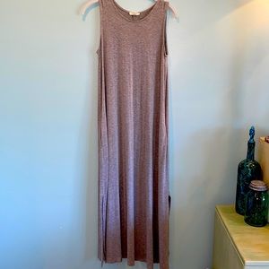 Before You Collection Gray Sleeveless Maxi Dress size S